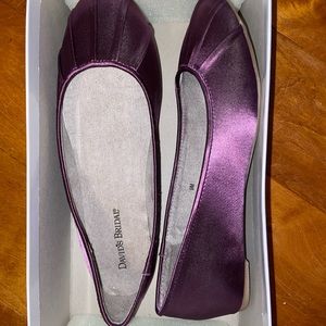 Purple David’s bridal ballerina flats size 9